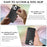 For iPhone 15 Pro Case Compatible with MagSafe Ultra Thin Card Holder PU Leather Coated TPU Cover - Black - 6