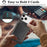 For iPhone 17 Pro Case Compatible with MagSafe Ultra Thin Card Holder PU Leather Coated TPU Cover - Black - 4