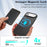 For iPhone Air Case Compatible with MagSafe Ultra Thin Card Holder PU Leather Coated TPU Cover - Black - 3