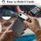 For iPhone Air Case Compatible with MagSafe Ultra Thin Card Holder PU Leather Coated TPU Cover - Black - 4