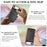 For iPhone Air Case Compatible with MagSafe Ultra Thin Card Holder PU Leather Coated TPU Cover - Black - 6