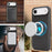 For iPhone Air Case Compatible with MagSafe Ultra Thin Card Holder PU Leather Coated TPU Cover - Black - 7