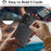For Samsung Galaxy S25 Magnetic Case Ultra Thin Card Holder PU Leather Coated TPU Cover - Black - 4