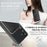For Samsung Galaxy S25 Magnetic Case Ultra Thin Card Holder PU Leather Coated TPU Cover - Black - 5