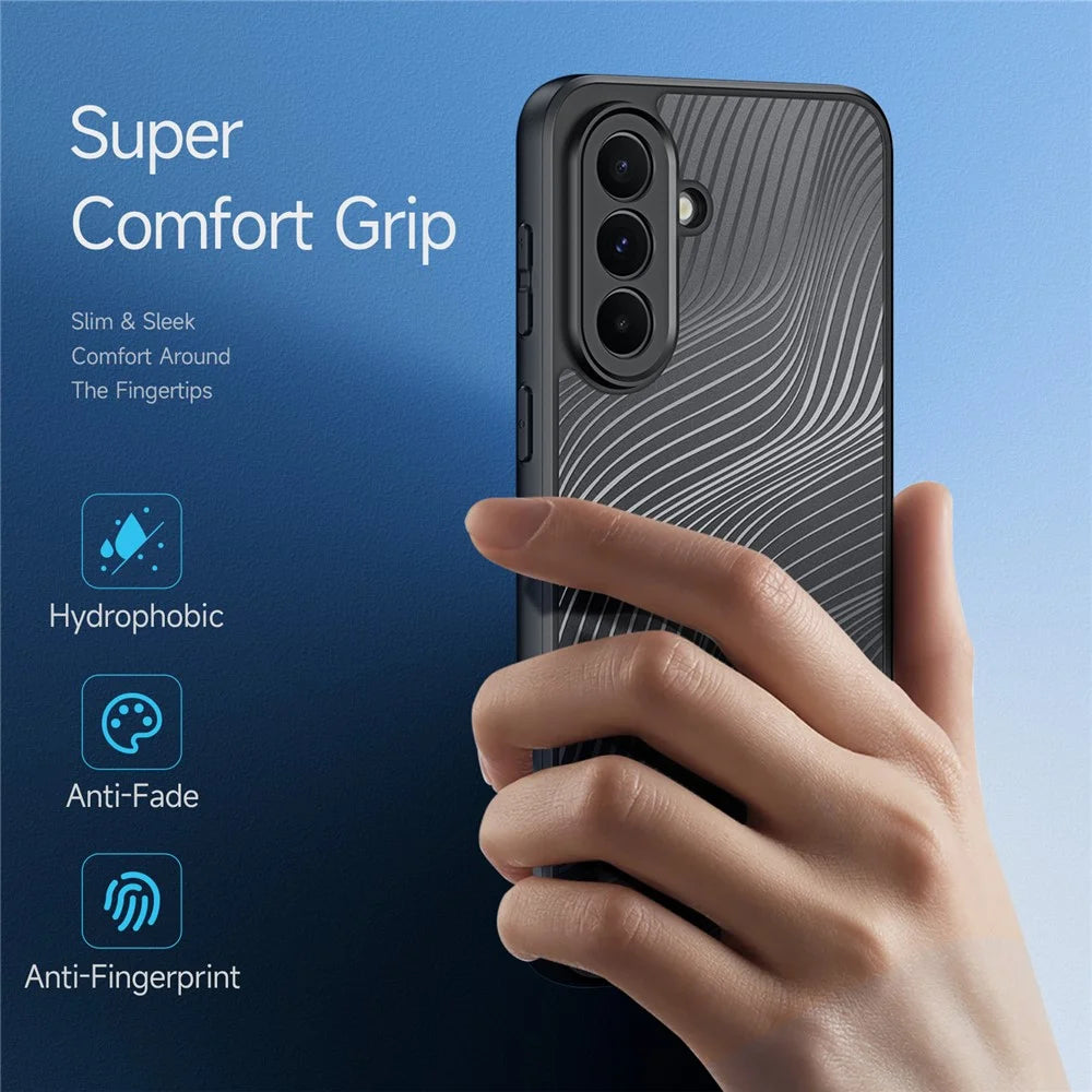 DUX DUCIS For Samsung Galaxy A37 5G Case  Aimo Series TPU+PC Matte Drop-proof Phone Cover (REACH Certification) - Black - 4