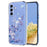 For Samsung Galaxy A37 5G Case Butterfly Floral Pattern Printing TPU Phone Back Cover - Violets - 1