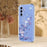 For Samsung Galaxy A37 5G Case Butterfly Floral Pattern Printing TPU Phone Back Cover - Violets - 5