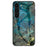 For Samsung Galaxy S23 Marble Pattern Printing Tempered Glass Phone Case Hard PC +TPU Anti-Scratch Shockproof Cover - Emerald Marble - 1
