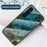 For Samsung Galaxy S23 Marble Pattern Printing Tempered Glass Phone Case Hard PC +TPU Anti-Scratch Shockproof Cover - Emerald Marble - 2