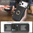 For iPhone 17 Pro Case Detachable Card Bag Compatible with MagSafe PU Leather Coated TPU Cover with Ring Kickstand - Black - 5