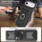 For iPhone Air Case Detachable Card Bag Compatible with MagSafe PU Leather Coated TPU Cover with Ring Kickstand - Black - 5