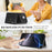 For iPhone 17e / 16e Kickstand Case Detachable Card Bag Compatible with MagSafe PU Leather Coated TPU Phone Cover - Black - 3