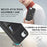 For iPhone 17e / 16e Kickstand Case Detachable Card Bag Compatible with MagSafe PU Leather Coated TPU Phone Cover - Black - 4