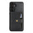 For Samsung Galaxy S25 Kickstand Case Detachable Card Bag Magnetic Case PU Leather Coated TPU Phone Cover - Black - 2