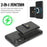 For Samsung Galaxy S25+ Kickstand Case Detachable Card Bag Magnetic Case PU Leather Coated TPU Phone Cover - Black - 3