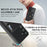 For Samsung Galaxy S25+ Kickstand Case Detachable Card Bag Magnetic Case PU Leather Coated TPU Phone Cover - Black - 5
