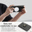 For Samsung Galaxy Z Fold6 5G Kickstand Case Detachable Card Bag Magnetic Case PU Leather Coated TPU Phone Cover - Black - 3