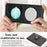 For Samsung Galaxy Z Flip6 5G Kickstand Case Detachable Card Bag Magnetic Case PU Leather Coated TPU Phone Cover - Black - 3