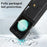 For Samsung Galaxy Z Flip6 5G Kickstand Case Detachable Card Bag Magnetic Case PU Leather Coated TPU Phone Cover - Black - 4