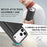 For iPhone 17 Pro Kickstand Case Tri-fold Card Bag PU Leather Coated TPU Cover Compatible with MagSafe - Black - 6