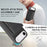 For iPhone Air Kickstand Case Tri-fold Card Bag PU Leather Coated TPU Cover Compatible with MagSafe - Black - 6