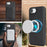 For iPhone 17e / 16e Kickstand Case Tri-fold Card Bag PU Leather Coated TPU Cover Compatible with MagSafe - Black - 4