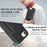 For iPhone 17e / 16e Kickstand Case Tri-fold Card Bag PU Leather Coated TPU Cover Compatible with MagSafe - Black - 6
