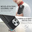 For iPhone 14 Pro Kickstand Case Tri-fold Card Bag PU Leather Coated TPU Cover Compatible with MagSafe - Black - 6