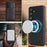 For Samsung Galaxy S25+ Kickstand Case Tri-fold Card Bag PU Leather Coated TPU Cover Magnetic Case - Black - 4
