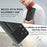 For Samsung Galaxy S25+ Kickstand Case Tri-fold Card Bag PU Leather Coated TPU Cover Magnetic Case - Black - 6
