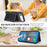For iPhone Air Kickstand Case Bi-fold Card Bag PU Leather Coated TPU Cover Compatible with MagSafe - Black - 4