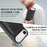 For iPhone Air Kickstand Case Bi-fold Card Bag PU Leather Coated TPU Cover Compatible with MagSafe - Black - 5