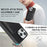 For iPhone 16 Pro Kickstand Case Bi-fold Card Bag PU Leather Coated TPU Cover Compatible with MagSafe - Black - 5