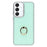 For Samsung Galaxy S26+ Case with Ring Kickstand Rhinestone Edge TPU + PC IMD Phone Cover - Glitter Light Green - 1