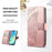 For Blackview Color 6 Case with Strap Butterfly Pattern PU Leather Wallet Phone Cover - Rose Gold - 6