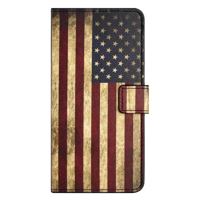 For Google Pixel 10a Case Pattern Print PU Leather Wallet Phone Cover - The American Flag - 5