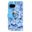 For Google Pixel 10a Case Pattern Print PU Leather Wallet Phone Cover Cross Texture - Flower and Butterfly - 6