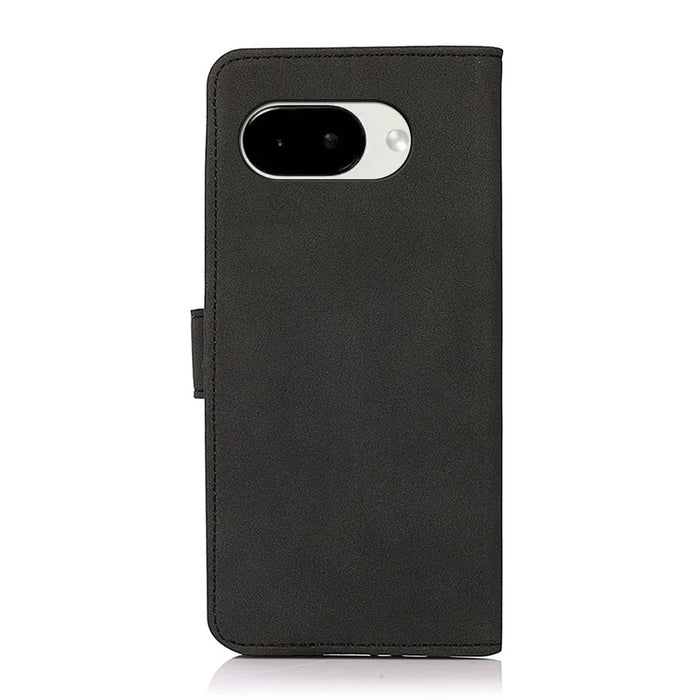 KHAZNEH For Google Pixel 10a Case Anti Scratch PU Leather Wallet Stand Phone Cover - Black - 7