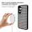EYCASE For Samsung Galaxy S25+ Magnetic Case  Grid Series Black Edge TPU + Acrylic Cover - Black White Houndstooth - 4