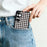 EYCASE For Samsung Galaxy S25+ Magnetic Case  Grid Series Black Edge TPU + Acrylic Cover - Black White Houndstooth - 7