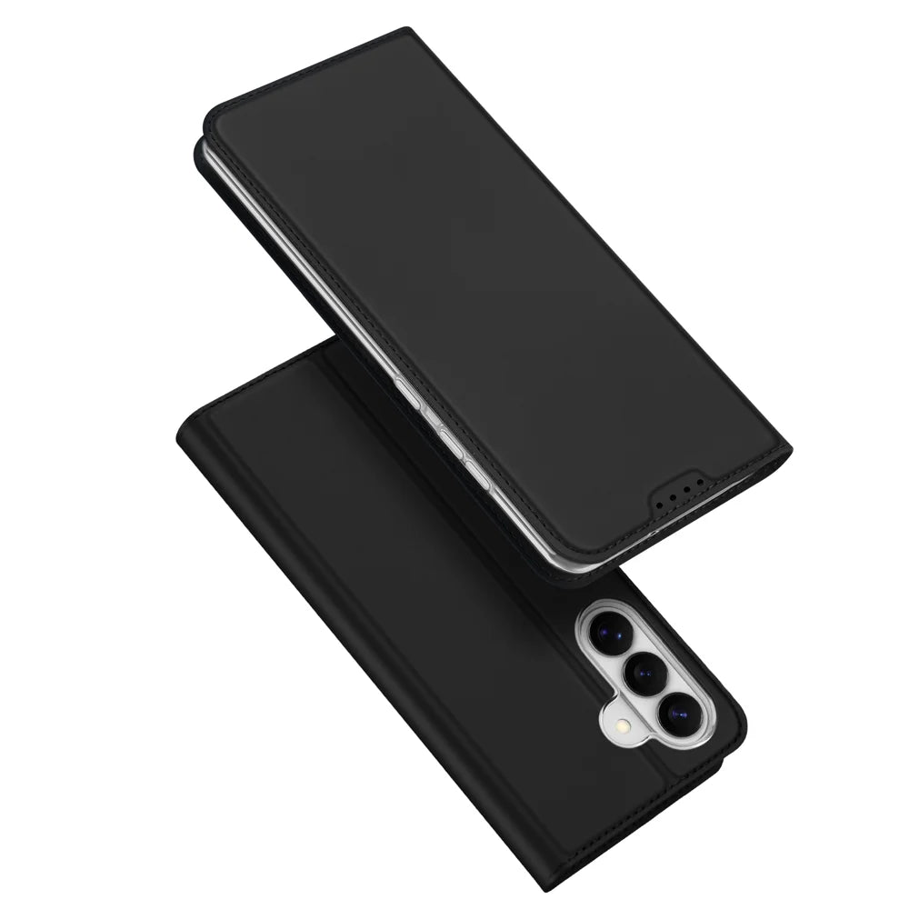 DUX DUCIS For Samsung Galaxy S26 Case  Skin Pro Series Leather Stand Cover Card Holder - Black - 1