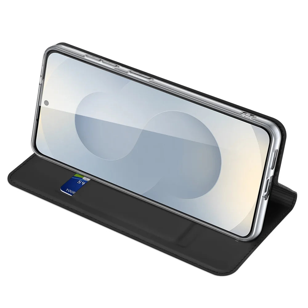 DUX DUCIS For Samsung Galaxy S26 Case  Skin Pro Series Leather Stand Cover Card Holder - Black - 5