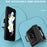 For Samsung Galaxy Z Flip5 5G Phone Case with Hinge PC + TPU Cover with Kickstand and Slide Camera Lid - Black - 2