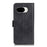 For Google Pixel 10a Case Stand Cowhide Texture PU Leather Phone Cover - Black - 6