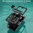 For Samsung Galaxy Z Flip6 5G Phone Case with Hinge PC + TPU Cover with Kickstand and Slide Camera Lid - Black - 6