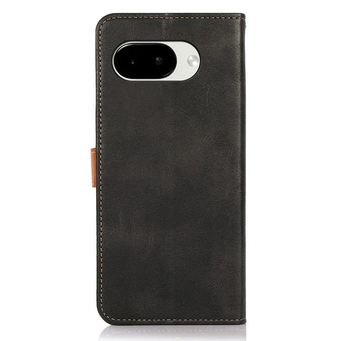 KHAZNEH For Google Pixel 10a Wallet Phone Case Stand Leather Flip Cover - Black - 7