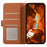 For Google Pixel 10a Case RFID Blocking Flip Leather Phone Cover - Brown - 2