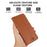 For Google Pixel 10a Case RFID Blocking Flip Leather Phone Cover - Brown - 4