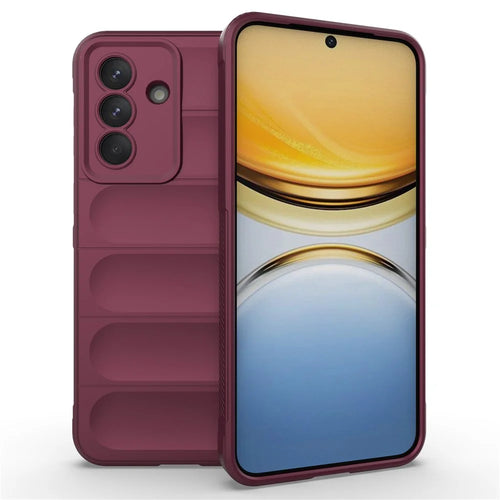 AMORUS For Samsung Galaxy A37 5G Case Shockproof Soft TPU Rugged Phone Back Cover - Wine Red - 1