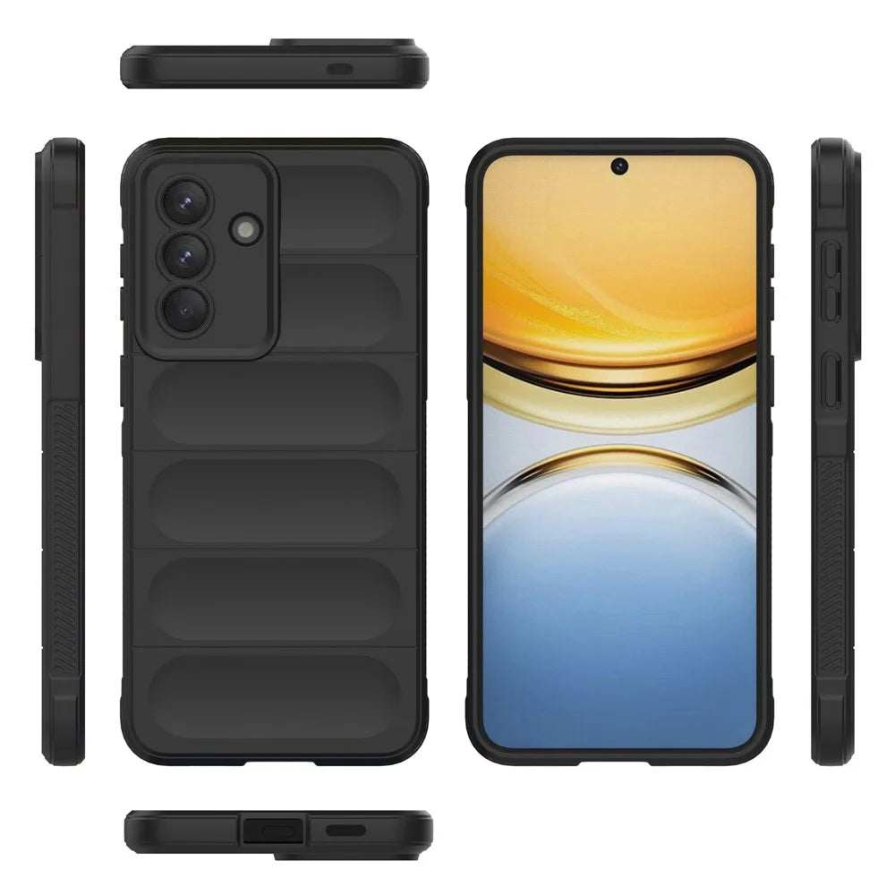 For Samsung Galaxy A57 5G Case Anti-Drop Soft TPU Rugged Phone Back Cover - Black - 5